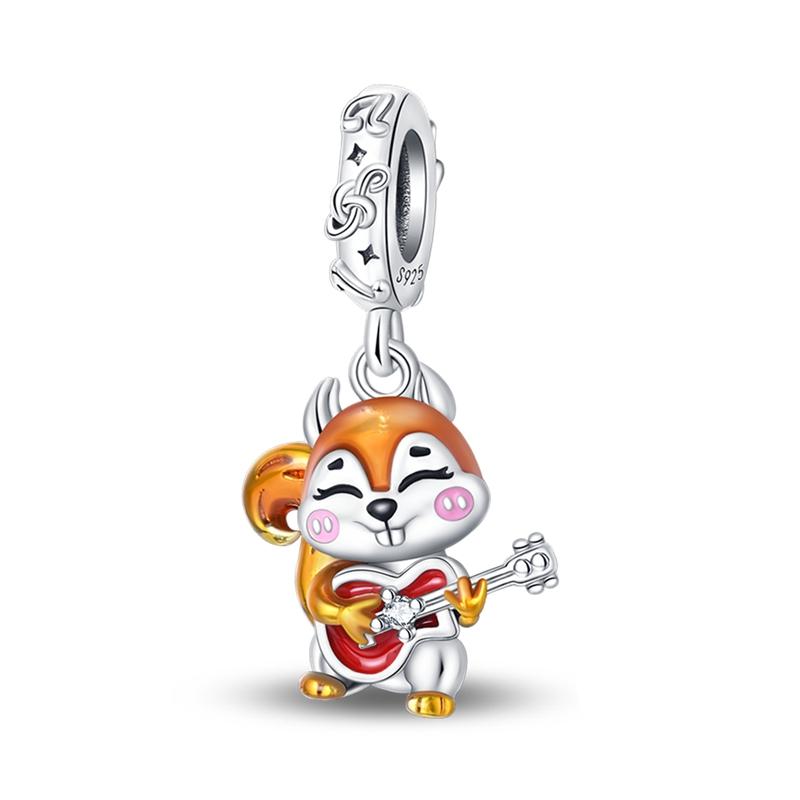 Winter Series Copper Charms Beads Snowman Autumn Pumpkin Maple Leaf Beads Fit Original Bracelet Women Gifts