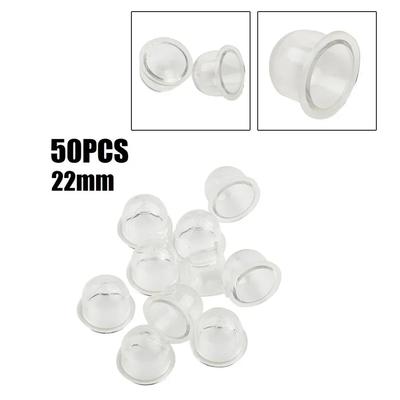 50 Pcs 22mm Transparent Fuel Carburetor Primer Bulb Oil Bubble For Chainsaw Brush Cutter Trimmer Brushcutter Replace