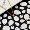 5-30pcs 8-18mm Natural White Shell Beads Water Drop Shape Mother of Pearl Shell Beads For Jewelry Making DIY Necklace Supplies