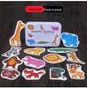 123 Half-Year-Old Baby Educational Puzzle Iron Box Set: Two-in-One Matching Transport Cars & Cognitive Wooden Puzzle Board