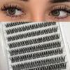 Thick Self-Adhesive False Eyelashes 3D Mink Eye Lashes New Eyelash Cluster  Eyelash Extension