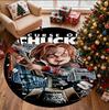 Bride of Chucky Pattern Round Rug, Indoor/Outdoor Mat, for Picnic, Gameroom, Bedroom, Office, Living Room, Home Decor Carpet, Birthday Gift