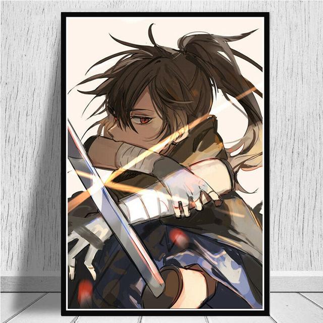 Wall Art Canvas Painting Home Decoration Print Posters Japanese Anime Nordic Modern Style Modular Pictures Children's Room Decor
