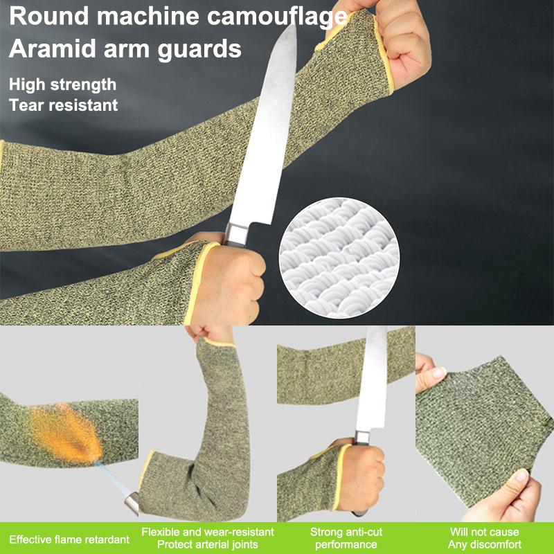 1 Pair Anti-Cut Arm Glove Sleeves 20/36/45cm Aramid Fiber For Cut Proof And Heat Resistant Welding Gardening Work