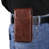 Capa de couro de vaca com clipe para cinto, bolsa de cintura masculina, suporte para iPhone 16 15 Pro Samsung Galaxy S24 S23 S22 Plus Xiaomi Redmi Note 13 12 Oppo, bolsa coldre