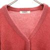 Chloe Long Sleeve V Neck Knit Cardigan 40 Pink Women Used
