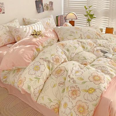 Li Lang Washed Cotton 4-Piece Bedding Set