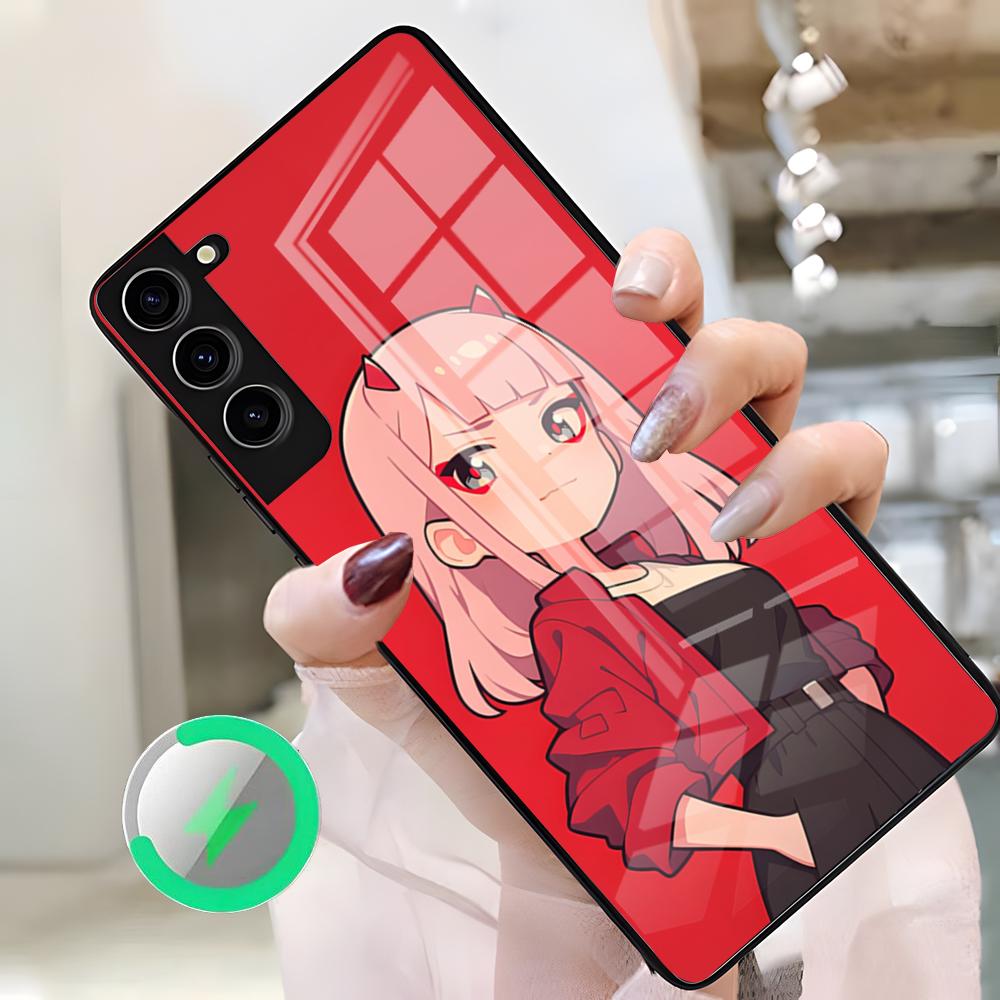 Zero Two Darling In The FranXX Anime Phone Case For Samsung S26 Ultra S25 Edge S23 S22 S21 S20 Ultra Plus S24 Fe A25 Magnetic Gl