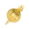 18K Gold AU750 DIY Accessory Findings Set Pearl Necklace Bracelet Connector Stripe Beads Lock Lantern Clasp