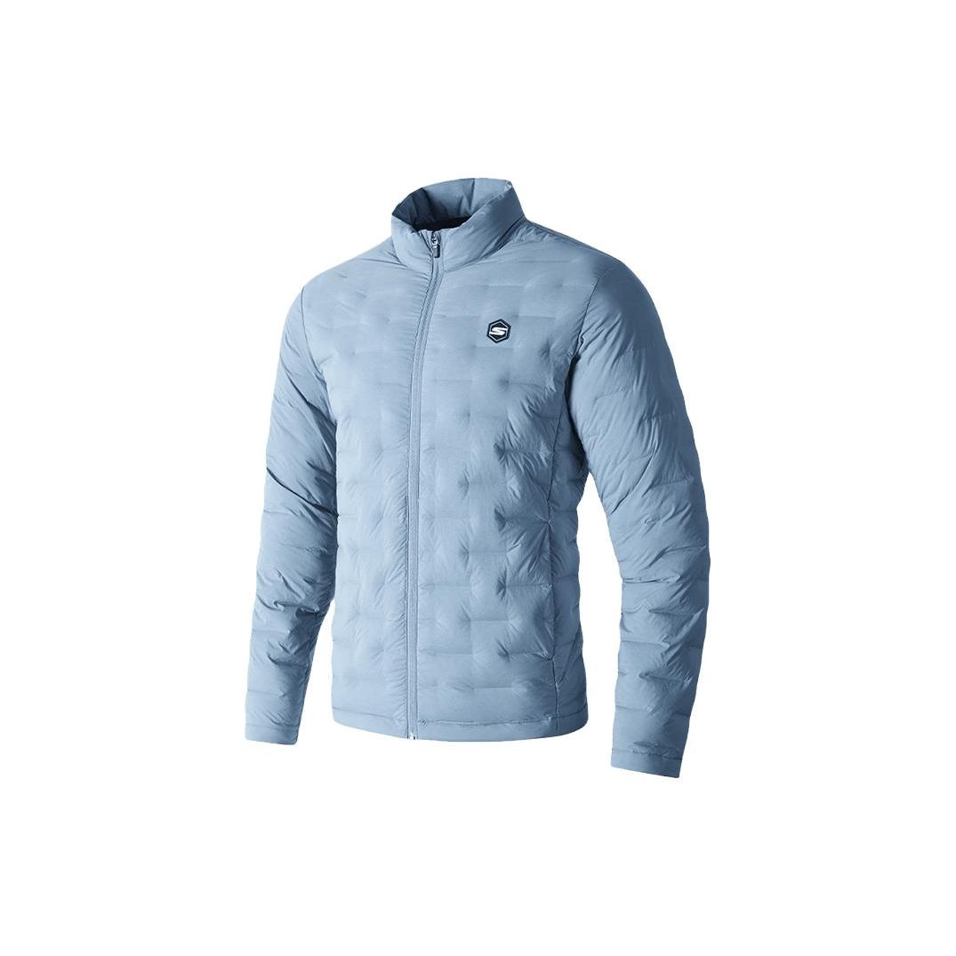 Skechers Lightweight Comfortable Down Jacket With Stand Collar Men outerwear Blue P423M013-0378 M
