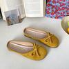 French bow bag head half slippers female summer wear 2025 new gentle fairy with skirt Mary Jane single shoes