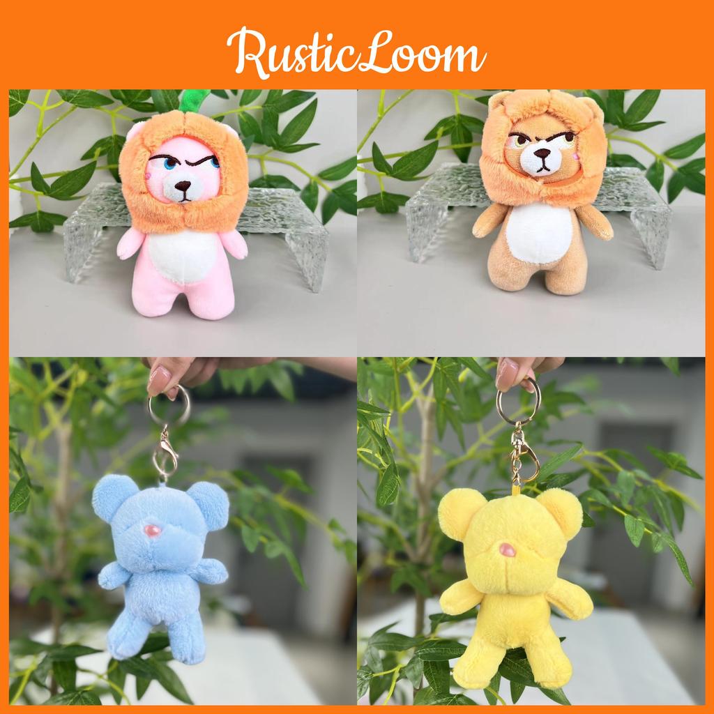 Fun And Playful Plush Bear Keychain With Ultra Soft Fabric Perfect For Gifts