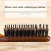 Foldable Hair Comb Portable Boar Bristle Hair Brush Hair Brush Head Massager Travel Combs Hair Styling Accessories