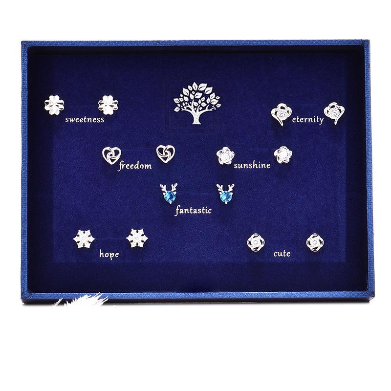 

925 Sterling Silver Pearl Stud Earrings Set - Perfect Christmas or Birthday Gift for Girls 925 Sterling Silver