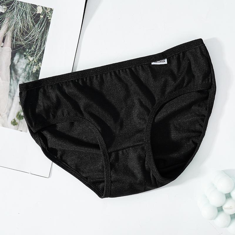 Dámské bavlněné kalhotky spodní prádlo sexy kalhotky jednobarevné nízký pas spodní prádlo bezešvé kalhotky