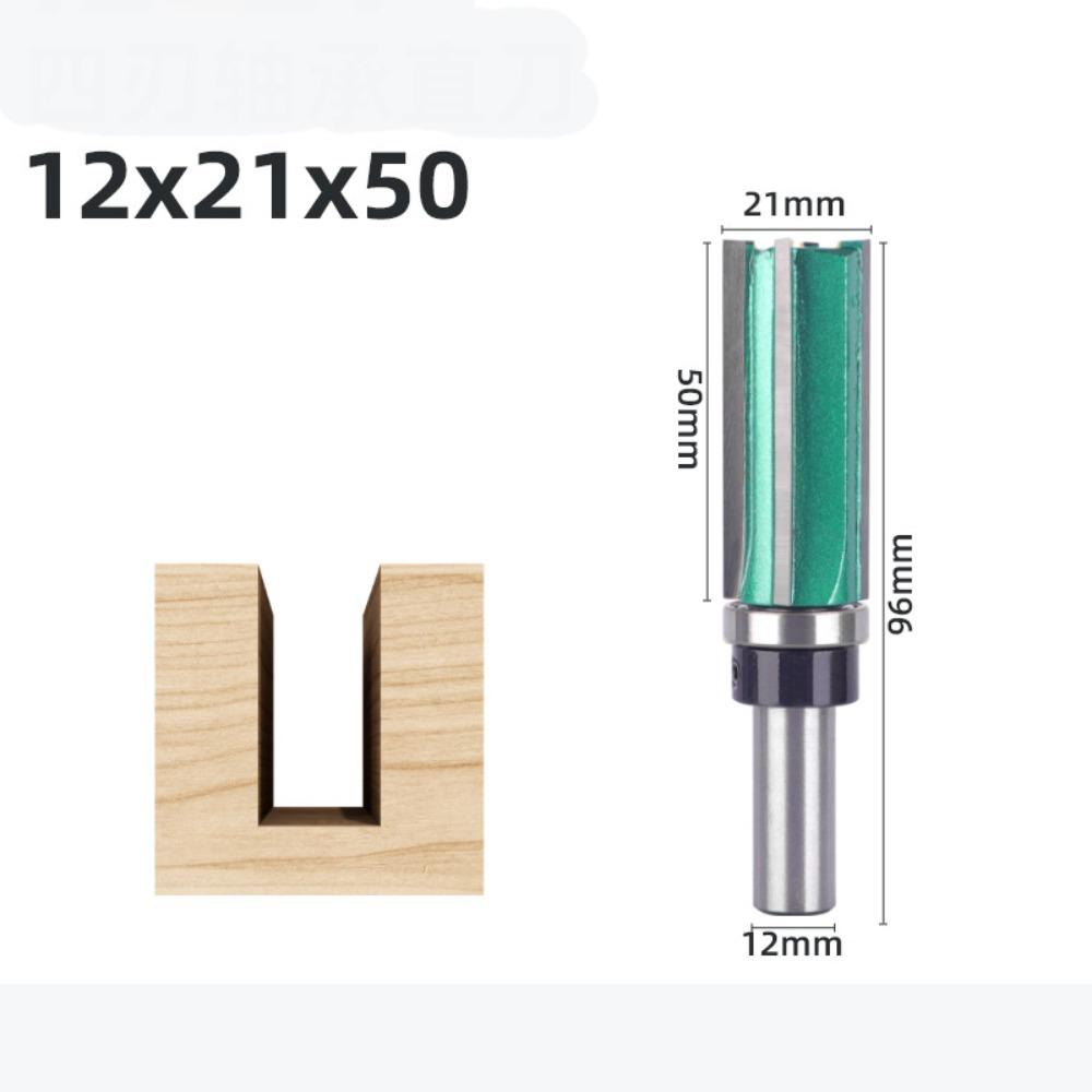 8/12mm Carpenter Milling Cutter Straight Trimmer Bits Durable Woodworking Router Bit