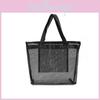 Portable Mesh Beach Bag Travel Swim Bath Bag Large Capacity Shoulder Laundry Storage Bag