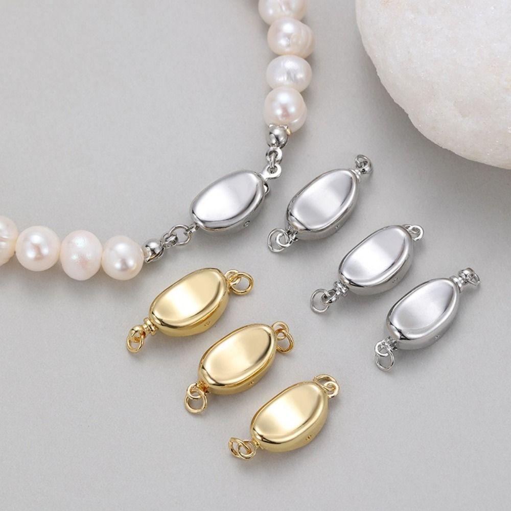 4Pcs Craft Supplies Bean Buckle Clasp Fastener Copper Jewelry Making Accessory Jewelry Accessories