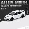 1/32 Mitsubishis Lancer Evolution Alloy Sports Car Model Diecasts Metal Racing Vehicles Car Model Sound and Light Kids Toys Gift