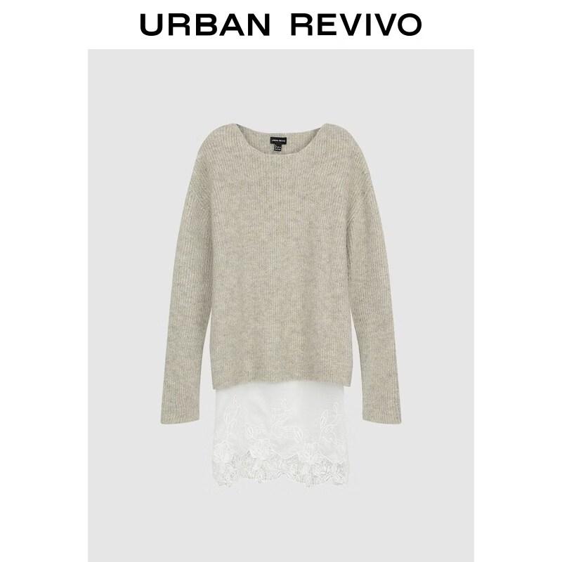 UR2026 Women s V-Neck Ruffle Bell Sleeve Knit Top XL