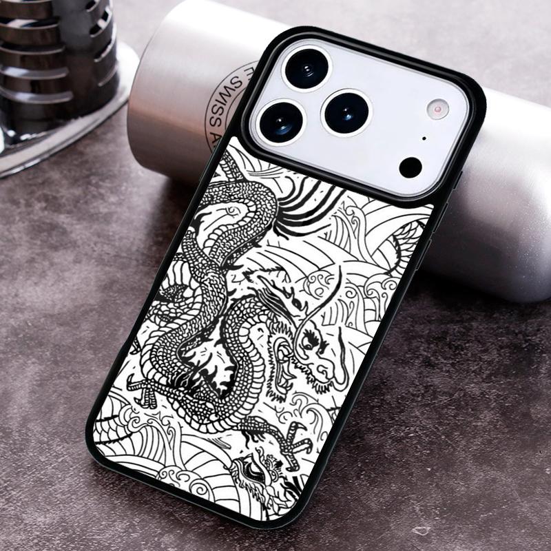 Chinesisches Drachen Handyhülle Für iPhone 17 16 15 14 13 12 11 Pro Max Plus 17Air Weiche Silikonhülle
