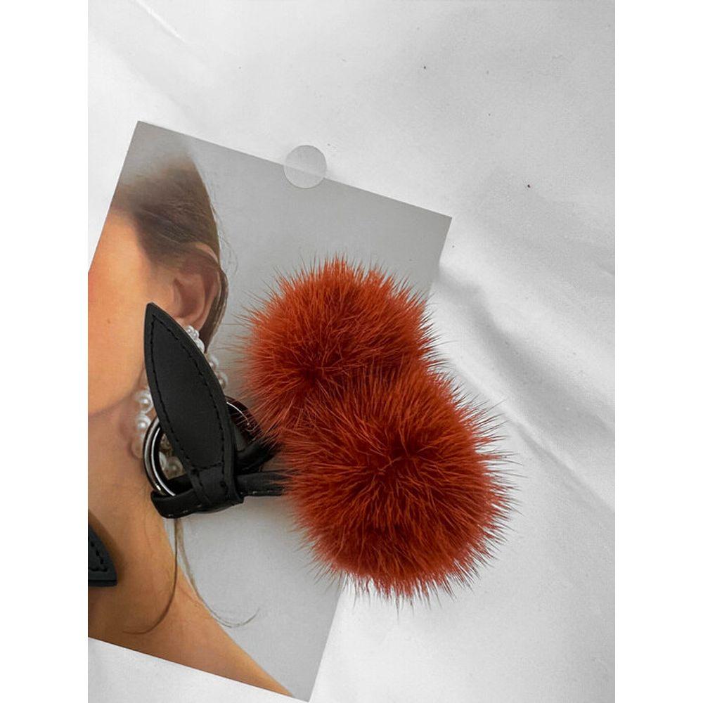 THEHEE Mink Fur Cherry Charm