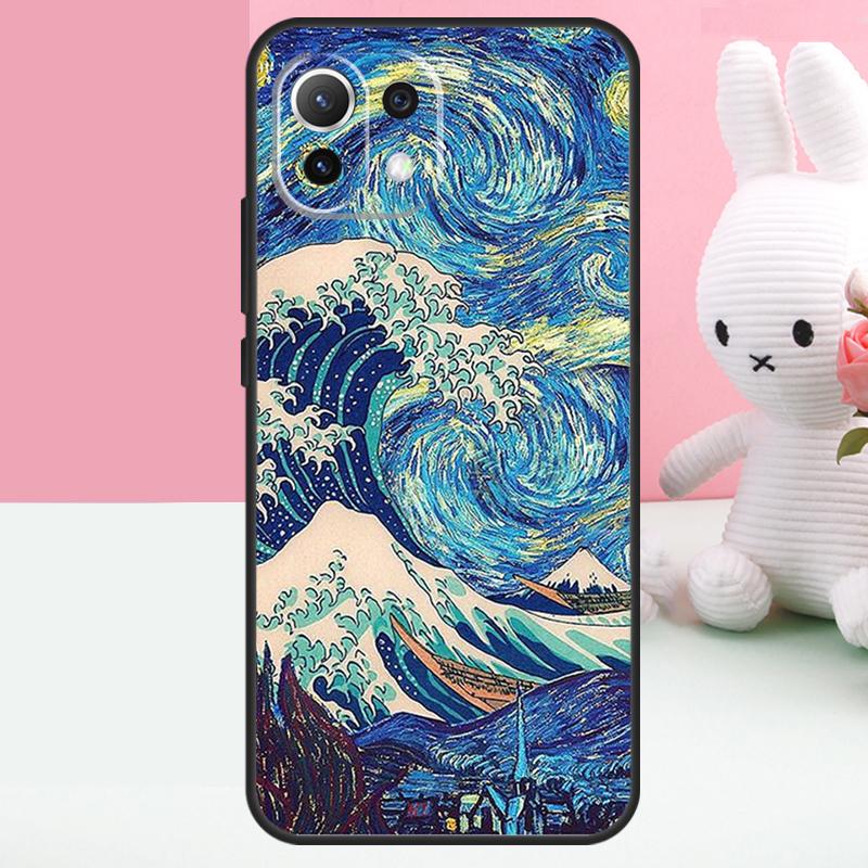 The Great Wave off Kanagawa Case For Xiaomi 14 13 15 Ultra 15T 13T 14T Pro 17 Pro Max POCO X7 X5 X6 Pro F5 F6 F7 Funda