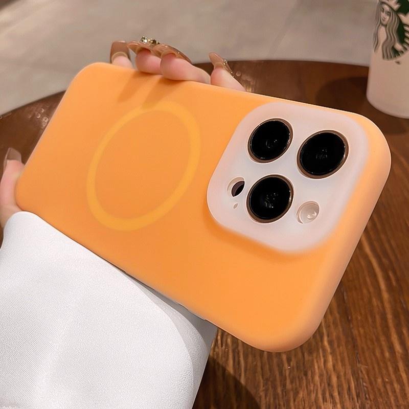 Original Jelly Liquid Silicone Magnetic for Magsafe Case for iPhone 16 14 13 12 15 Pro Max Lens Protection Shockproof Soft Cover