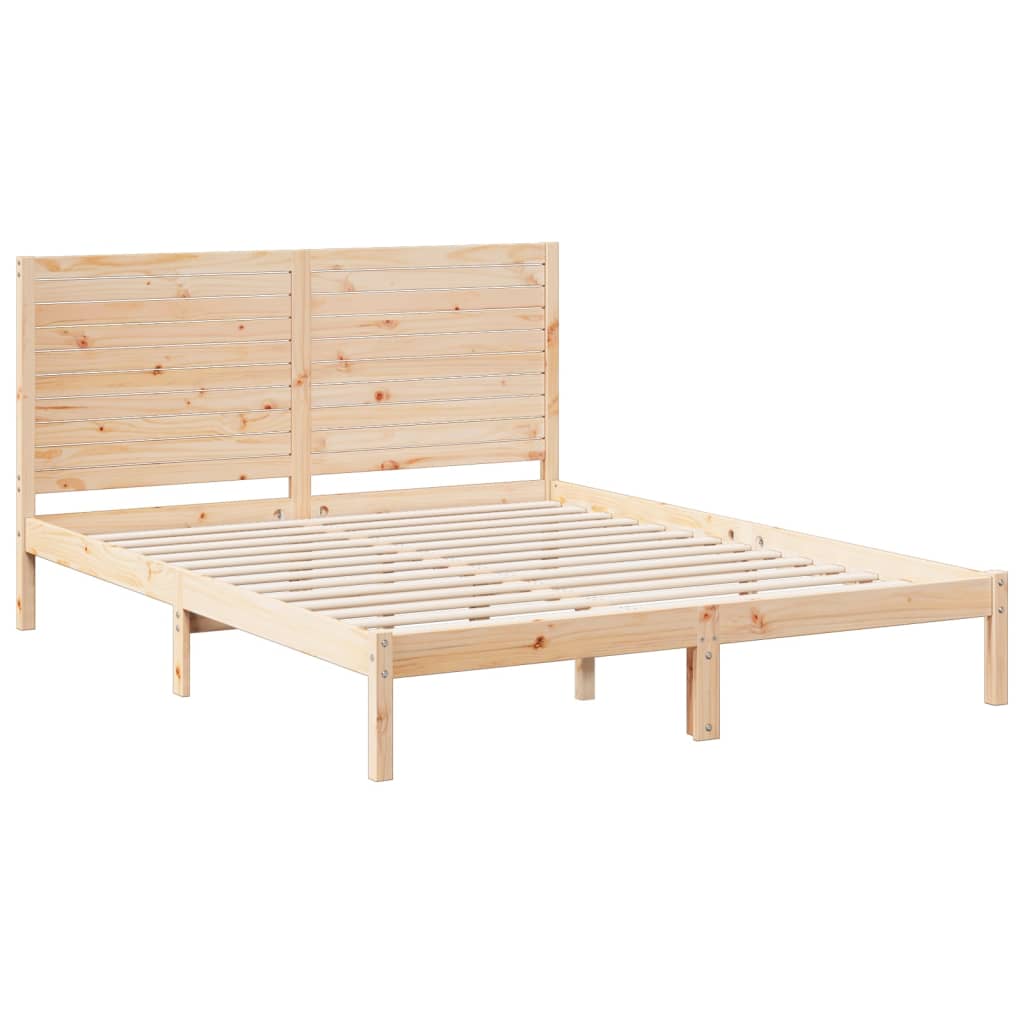 Vidaxl Dłuższe Łóżko Bez Materaca, 160X220 Cm, Lite Drewno