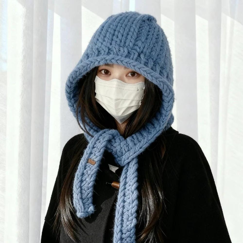 Ear Warmth Knitted Balaclava Hat Breathable Beanie Hat Knitted Hat for Autumn Winter Season