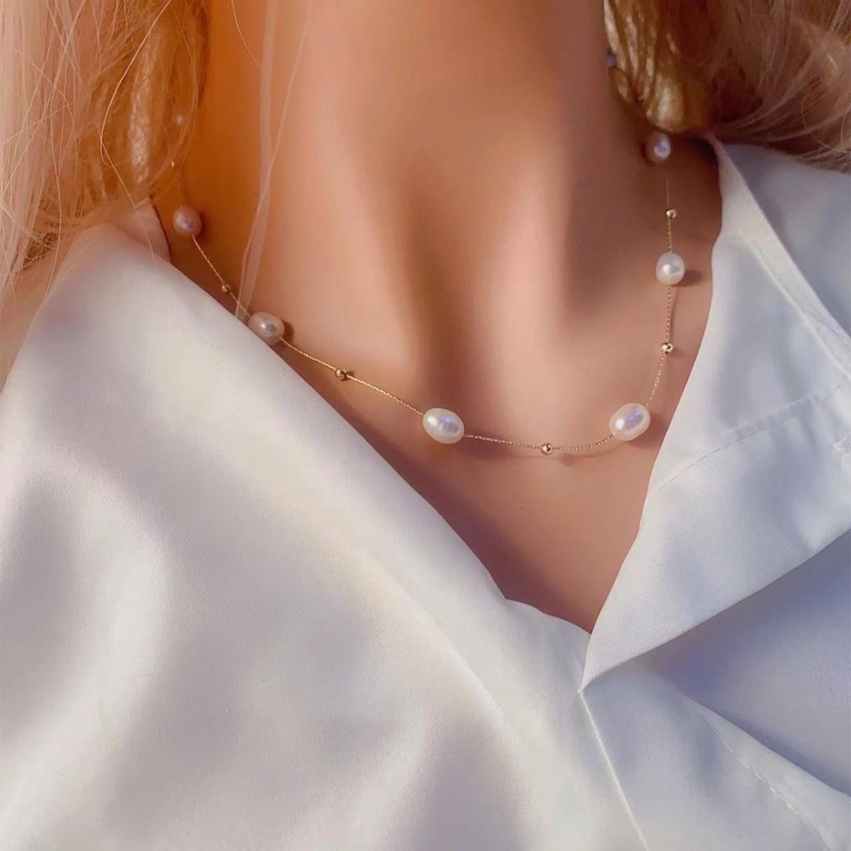 

Светящееся ожерелье из бисера Волшебный день поглощает свет Ночные проблемы Свет Креативное ожерелье Женский подарок белый