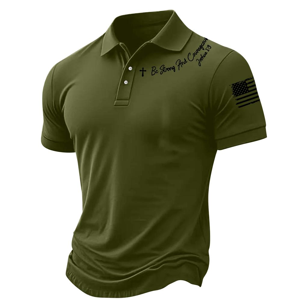 Men's Summer Print Short Sleeve Lapel Shirt Men's Casual Fashion Shirt