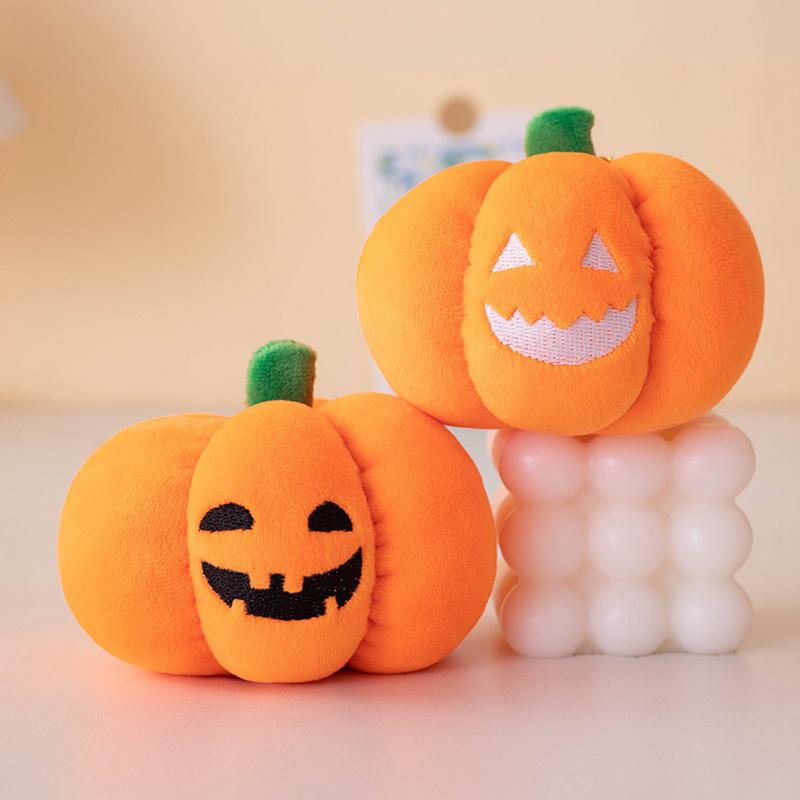 Halloween Luminous Pumpkin Plush Doll and Pendant Ornament for Kids