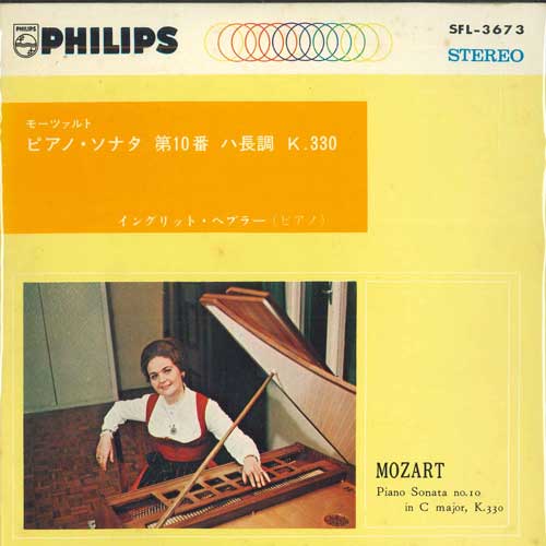 

7inch Record INGRID HAEBLER - Piano Sonata SFL3673 PHILIPS Japan Classical Used