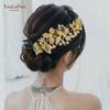 Indian Bridal Hair Accessories Alloy Flower Bridal Crowns and Tiaras Silver Hair Pieces Wedding Hair Jewelry