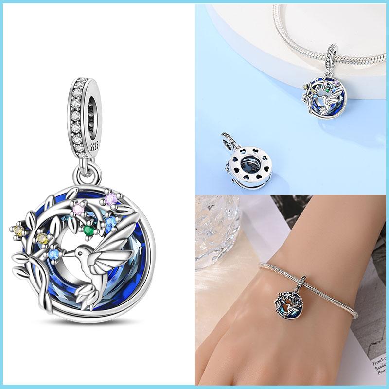 100% Echter Kupfer Engel Ring Stern Mond Anhänger Passend für Original Marken Armband Für Frauen Geburtstag Mode Schmuck Geschenk