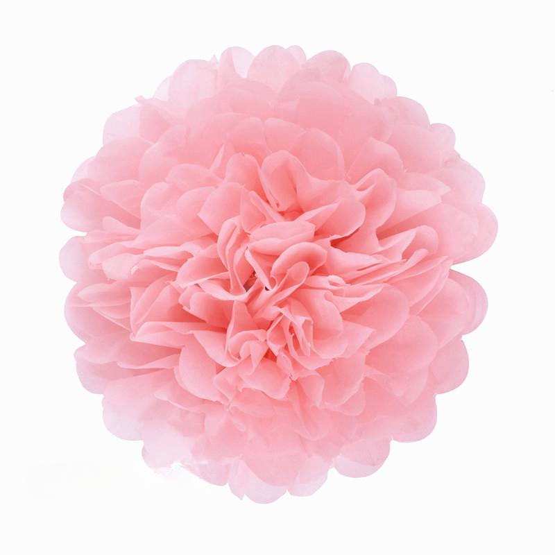 5 piezas de 6, 8, 10, 12 y 14 pulgadas de papel de seda, pompones de papel para fiestas de bodas, pompones de flores para decoración de bodas, cumpleaños y bebés