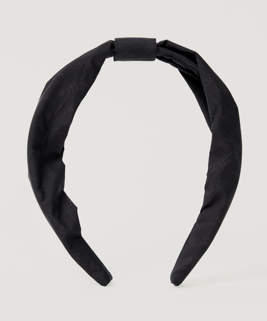 Satur (W) Classic Logo Shirred Hairband Black