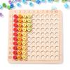 SINGERTOP Multiplication Table Set: Learn Multiplication Tables with Multiplication Cards, Montessori-style Educational Toy, Number Play Game, 1-100 N