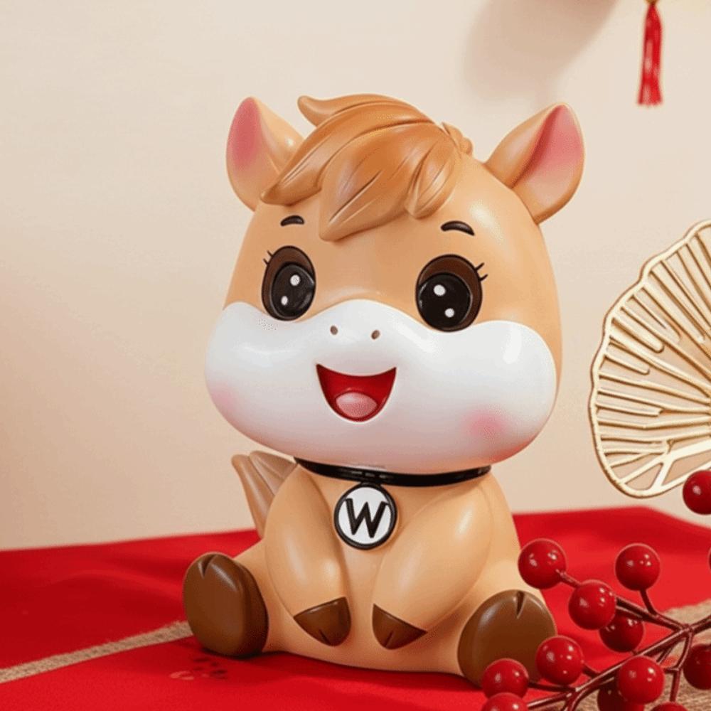 Decorative Horse Year Piggy Bank Anti Drop Horse Piggy Bank Ornament  Children/Kids