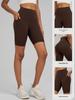 JOOMON Women's Quick-Dry Butt Lifting Yoga Shorts with Pockets for Running, Cycling, and Sports.