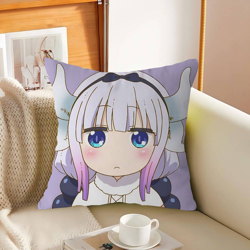 K-Kanna Kamui Cartoon Pillow Gift Home Office Decoration Pillow Bedroom Sofa Car Cushion CoverPillow Case