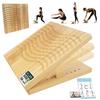 KIJO STUDIO Wooden Stretching Incline with 16 Adjustable Strong and 200kg Weight Calf Fitness Made In Taiwan Wave Board, Board, Positions, Durable,