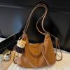 Retro large-capacity tote bag women's autumn new deerskin fleece underarm bag casual shoulder commuter bag