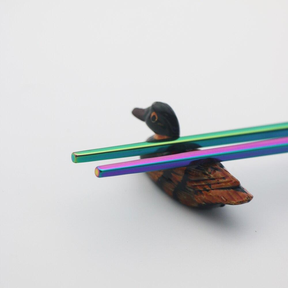 Yemek takımı 5 Çift Paslanmaz Çelik Çubuklarını Metal Suşi Sofra Gümüş Çin Yemeği Düğün Ev Festivali Malzemeleri