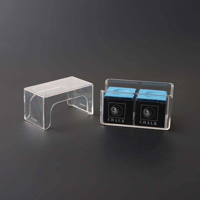Transparent Acrylic Billiard Cue Chalk Set for Nine Ball and Chinese Eight Ball Snooker