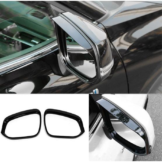 

Car Accessories Fit for Toyota Highlander 2020-2025 Toyota RAV4 2019-2025 ABS Side Door Rearview Mirror Rain Shield Protector Cover Frame Trims Bright black