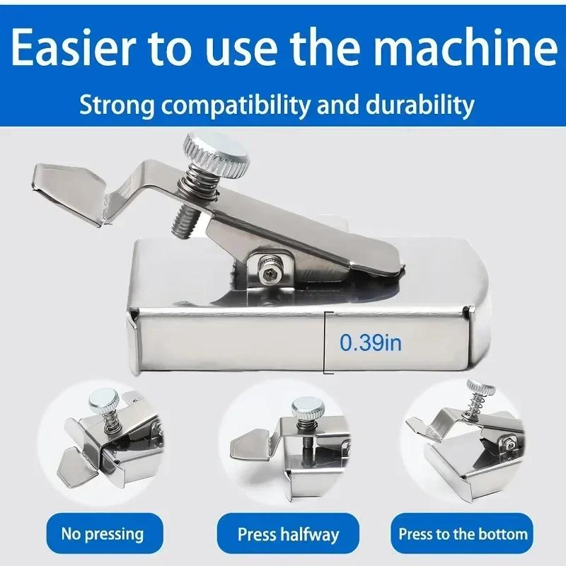 Sewing Machine Presser Foot for Brother/Singer/Janome | Magnetic Seam Guide Sewing Machine Gauge Hemmer Guide Edge Locator