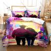 Psychedelic Hip Hop Animated Film Entergalactic Full Printed 3PCS Bedding Duvet Cover + 2 Pillowcases Teen Dorm Home Decoration