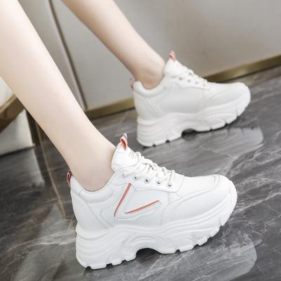 Nouvelles chaussures Vulcanuze en cuir Pu pour femmes, baskets à lacets à plateforme épaisse, chaussures de sport antidérapantes à fond épais pour dames
